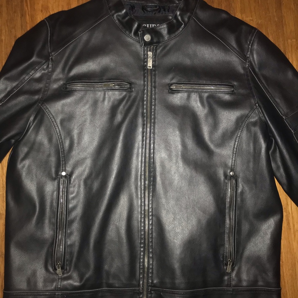 GUESS Men’s leather coat